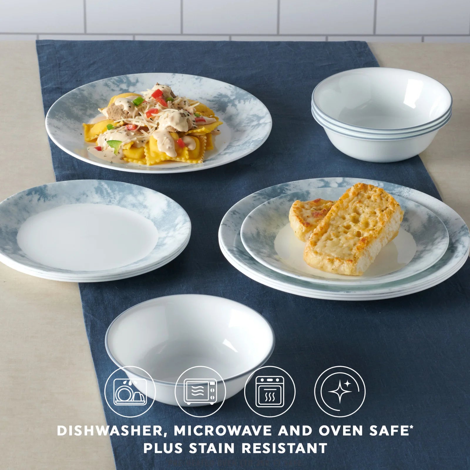 Salt Wash 12-piece Dinnerware Set, Service for 4 - Image 4