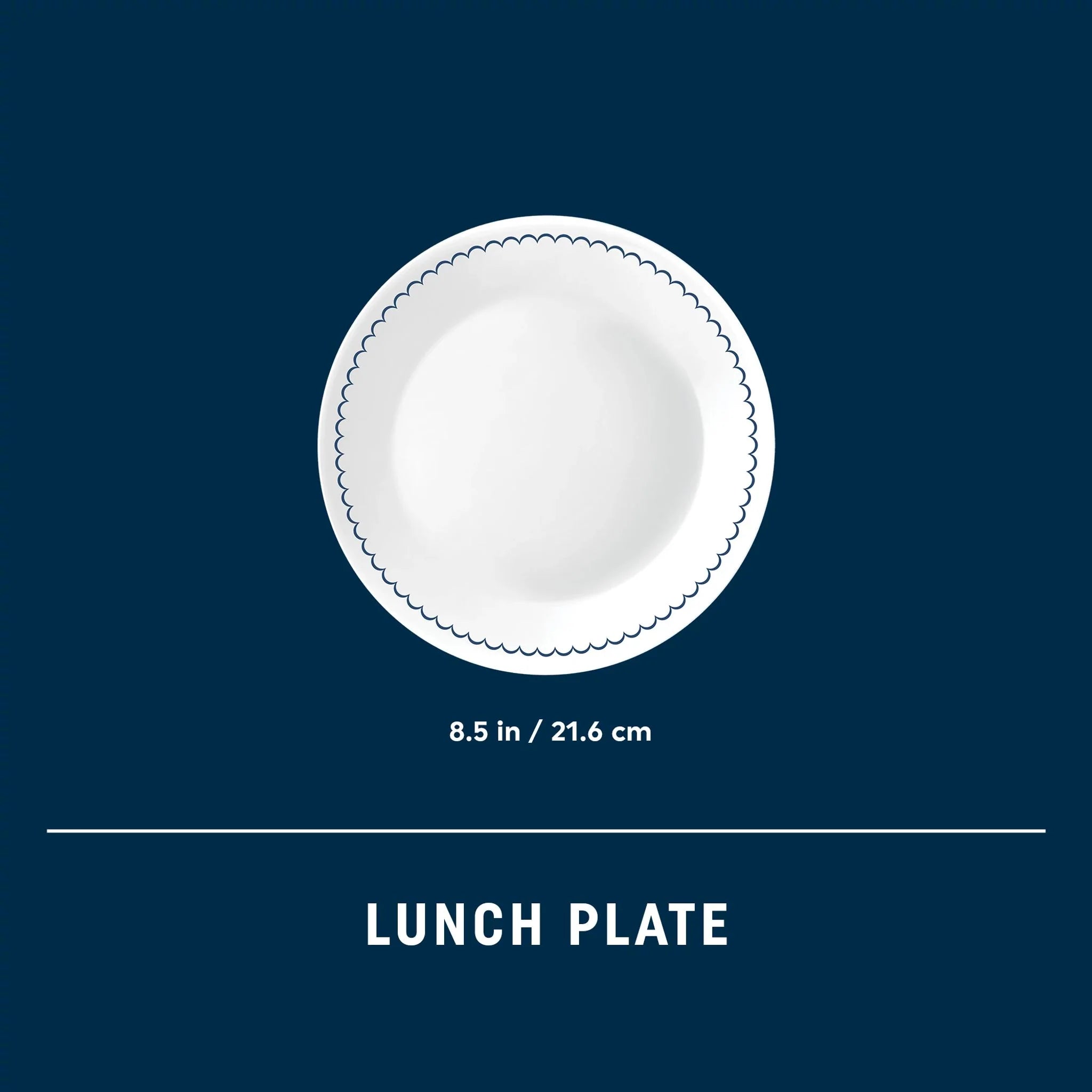 Caspian Lace 8.5 Lunch Plate, 6 pack - Image 3
