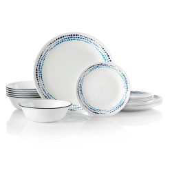 Alternative view of Ocean Blues 18-piece Dinnerware Set, Service for 6