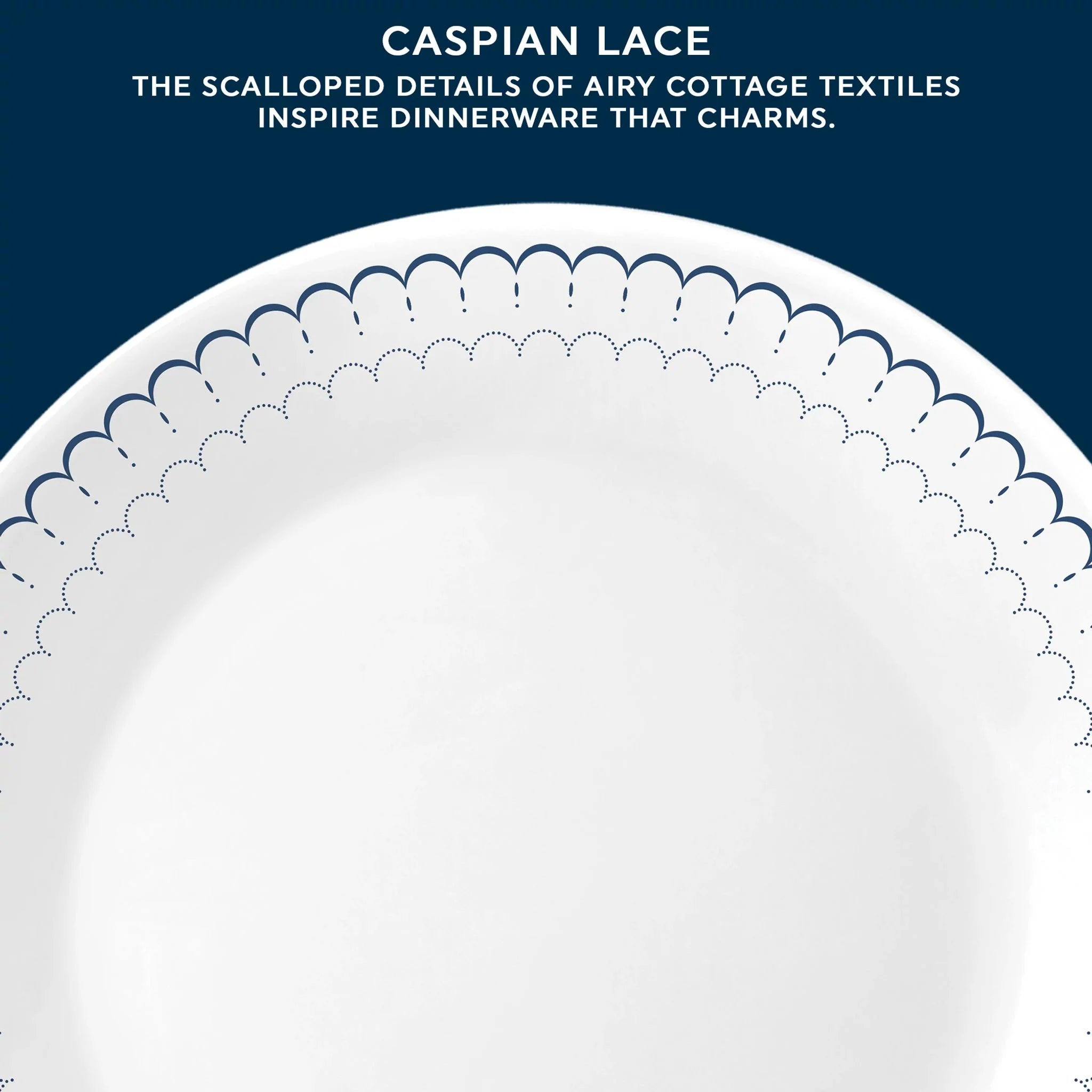Caspian Lace 18-piece Dinnerware Set, Service for 6 - Image 6