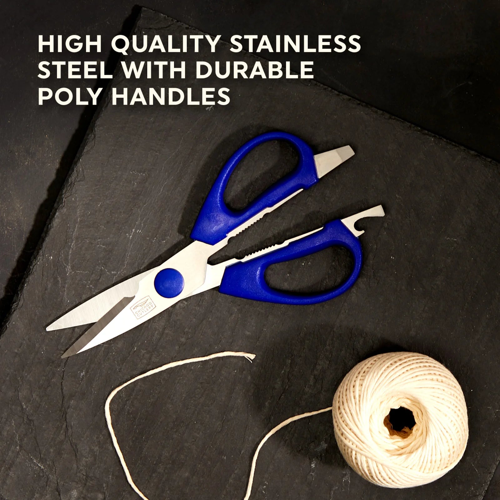 Chicago Cutlery 2-piece Kitchen Shears in Blueberry and Blue Frost - Image 4