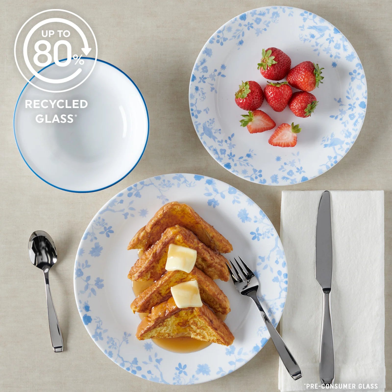 Garden Song 12-piece Dinnerware Set, Service for 4 - Image 2