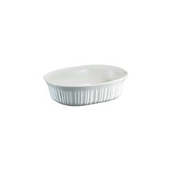 French White 1.5-quart Oval Casserole Dish