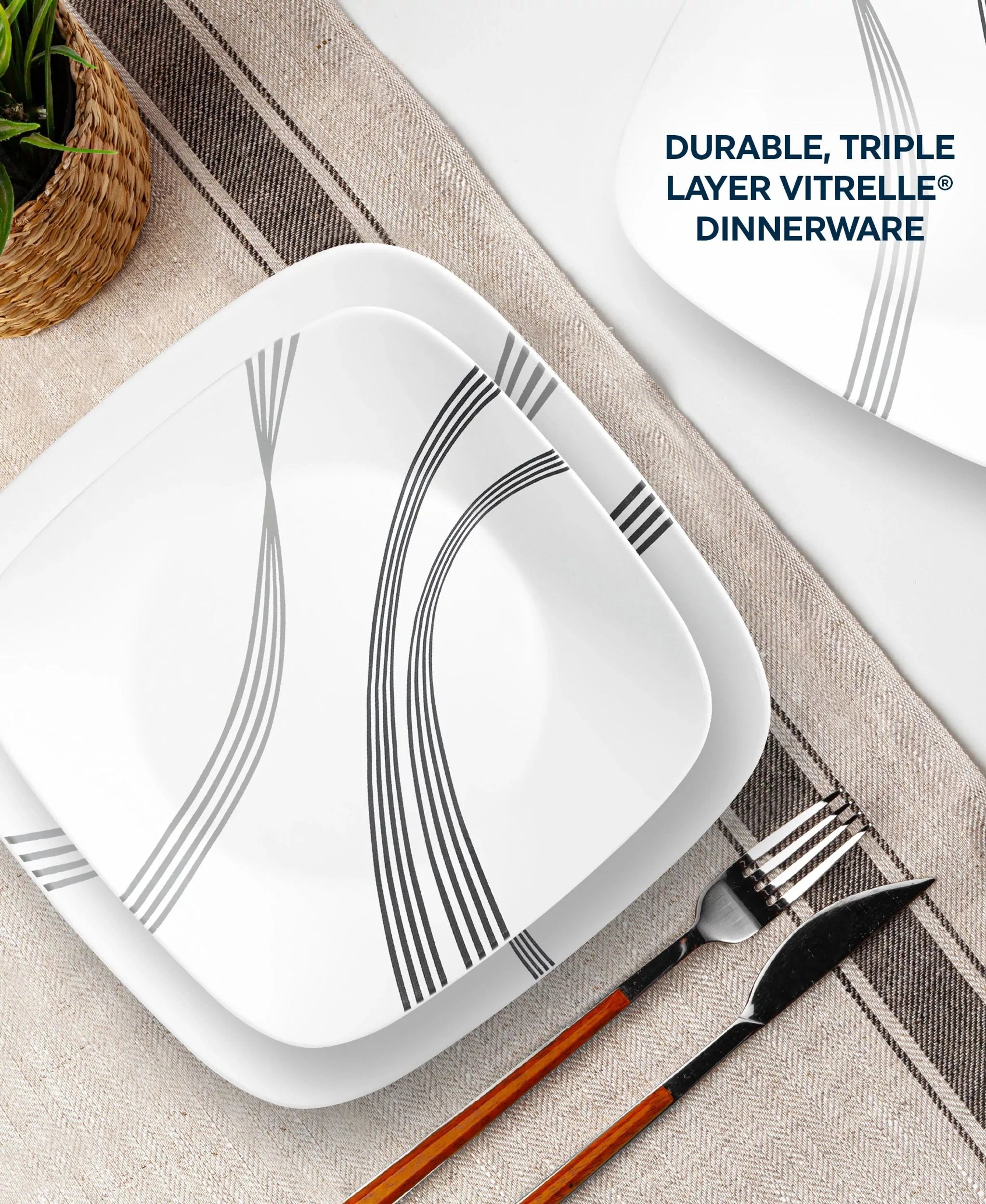Urban Arc 16-piece Dinnerware Set, Service for 4 - Image 3