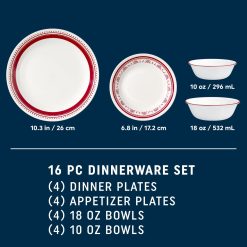 Alternative view of Sadie 16-piece Dinnerware Set, Service for 4