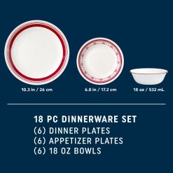 Alternative view of Sadie 18-piece Dinnerware Set, Service for 6