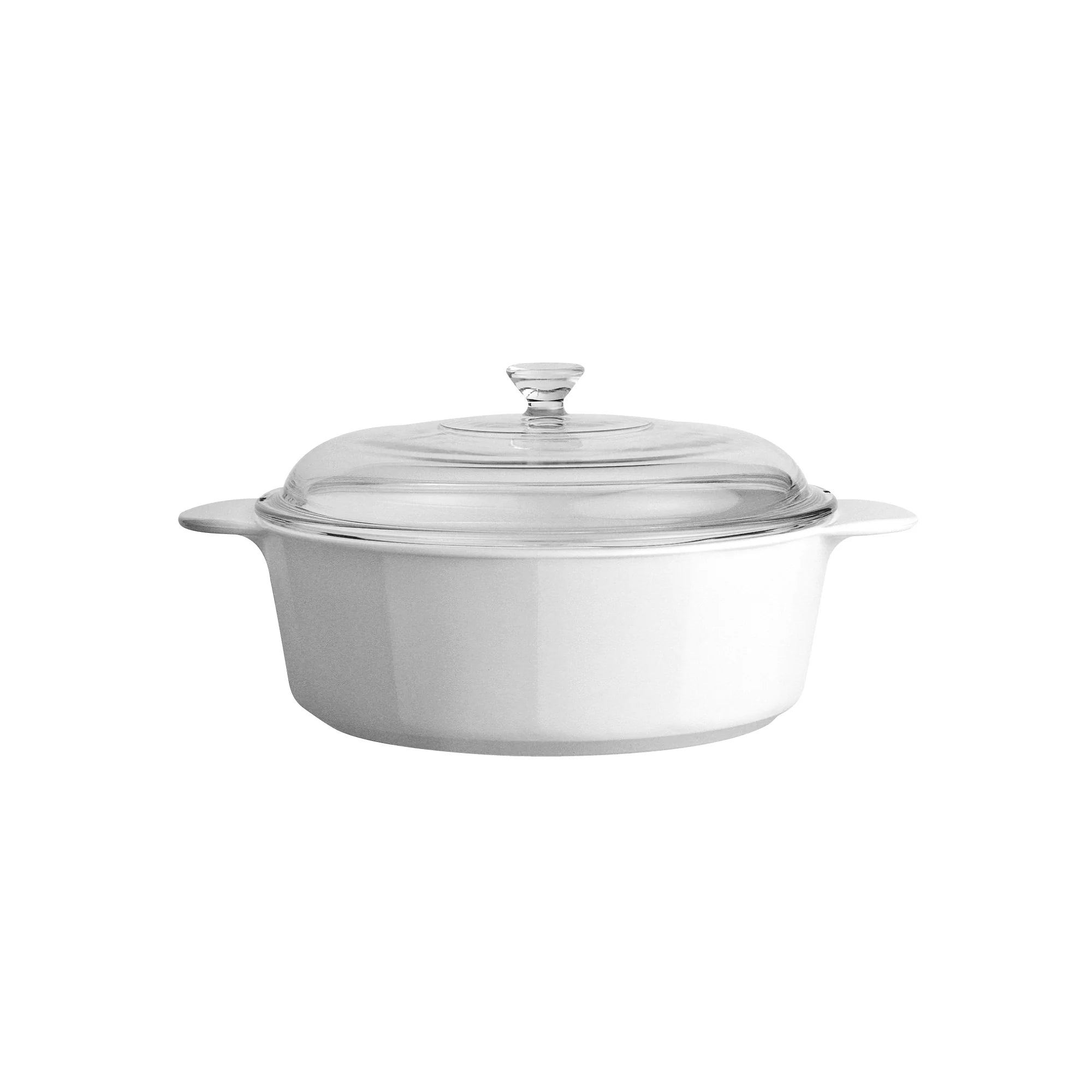 Just White 0.8-Liter Casserole with Cover