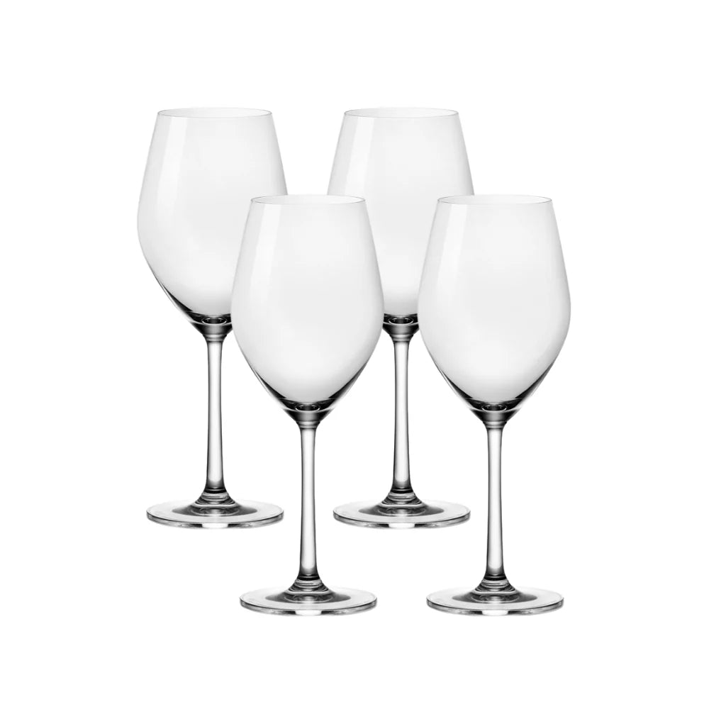 Sondria White Wine Glasses (4-pieces), 14-ounce, Dishwasher Safe