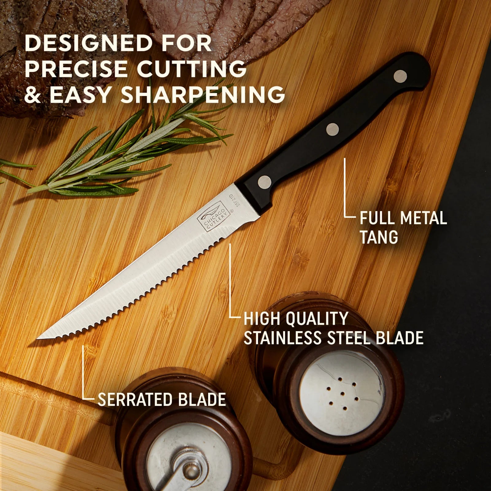 Essentials 4-piece Steak Knife Set - Image 5