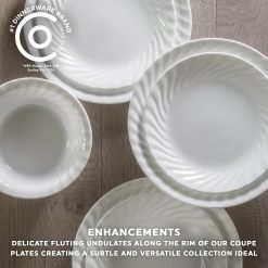 Alternative view of Enhancements 10.25 Glass Dinner Plate