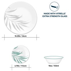Alternative view of Solar Print 18-piece Dinnerware Set, Service for 6, EXCLUSIVE
