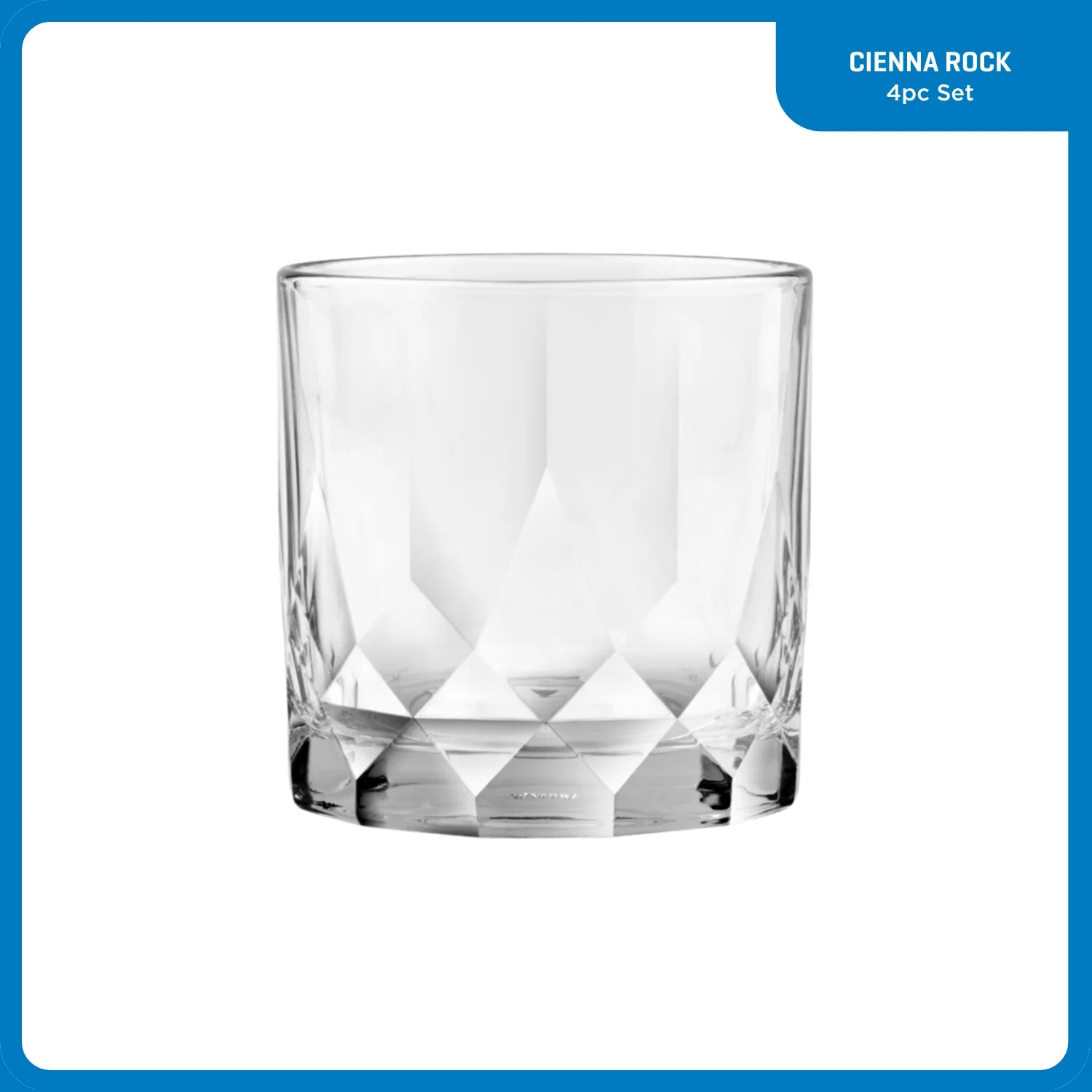 Cienna Rocks Glasses (4-Pieces), 12-ounce, dishwasher Safe - Image 7