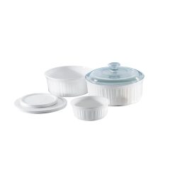 French White 6-piece Bakeware Set