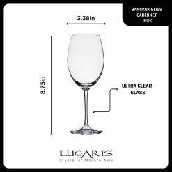 Alternative view of Bangkok Bliss Cabernet Glasses (4-Pieces), 16-ounce, Dishwasher Safe, Lead-free Crystalline