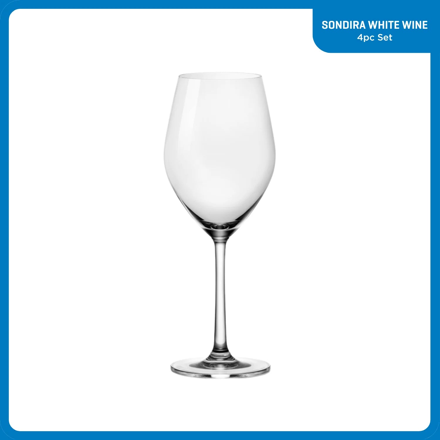 Sondria White Wine Glasses (4-pieces), 14-ounce, Dishwasher Safe - Image 2
