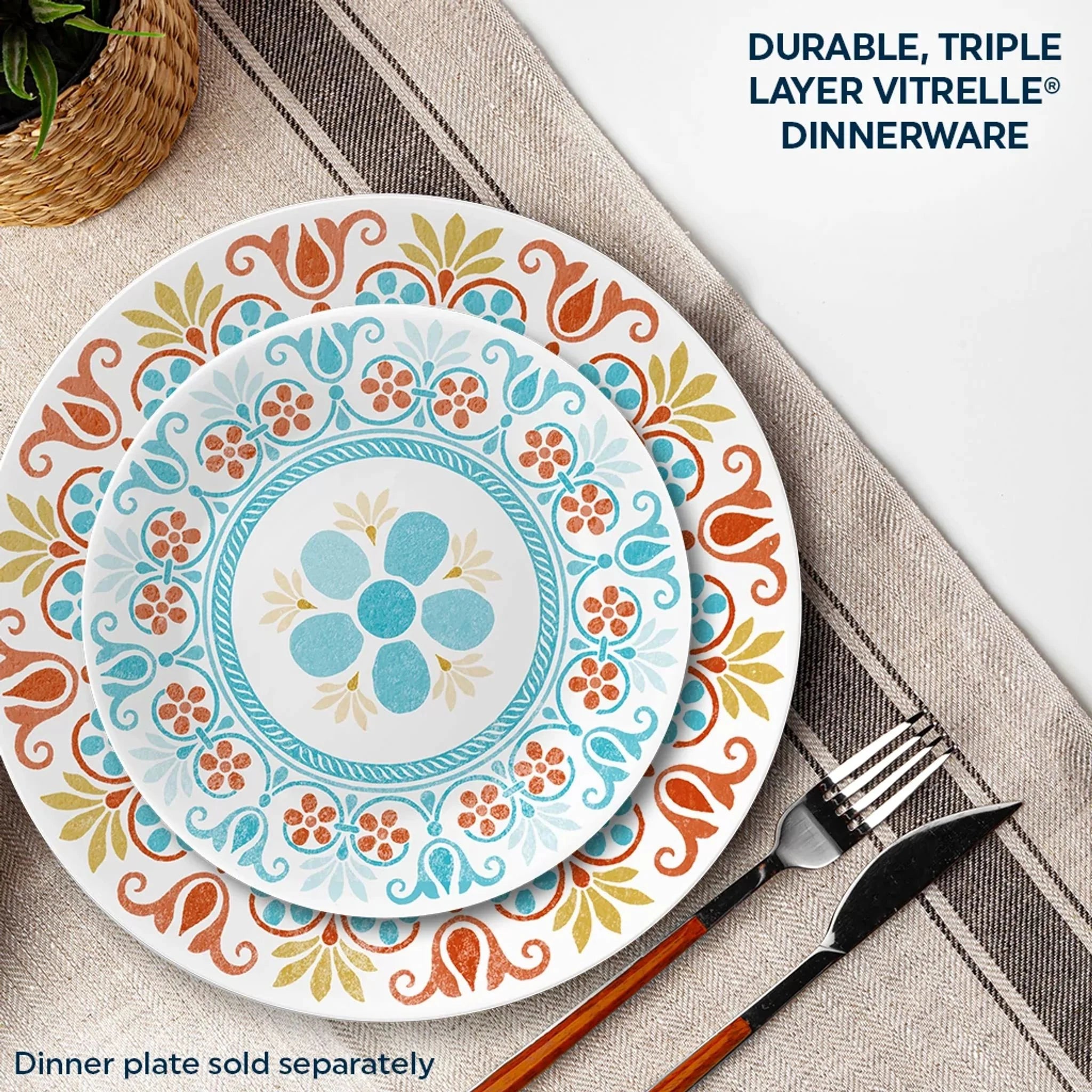 Global Collection Terracotta Dreams 6.75 Appetizer Plate - Image 3