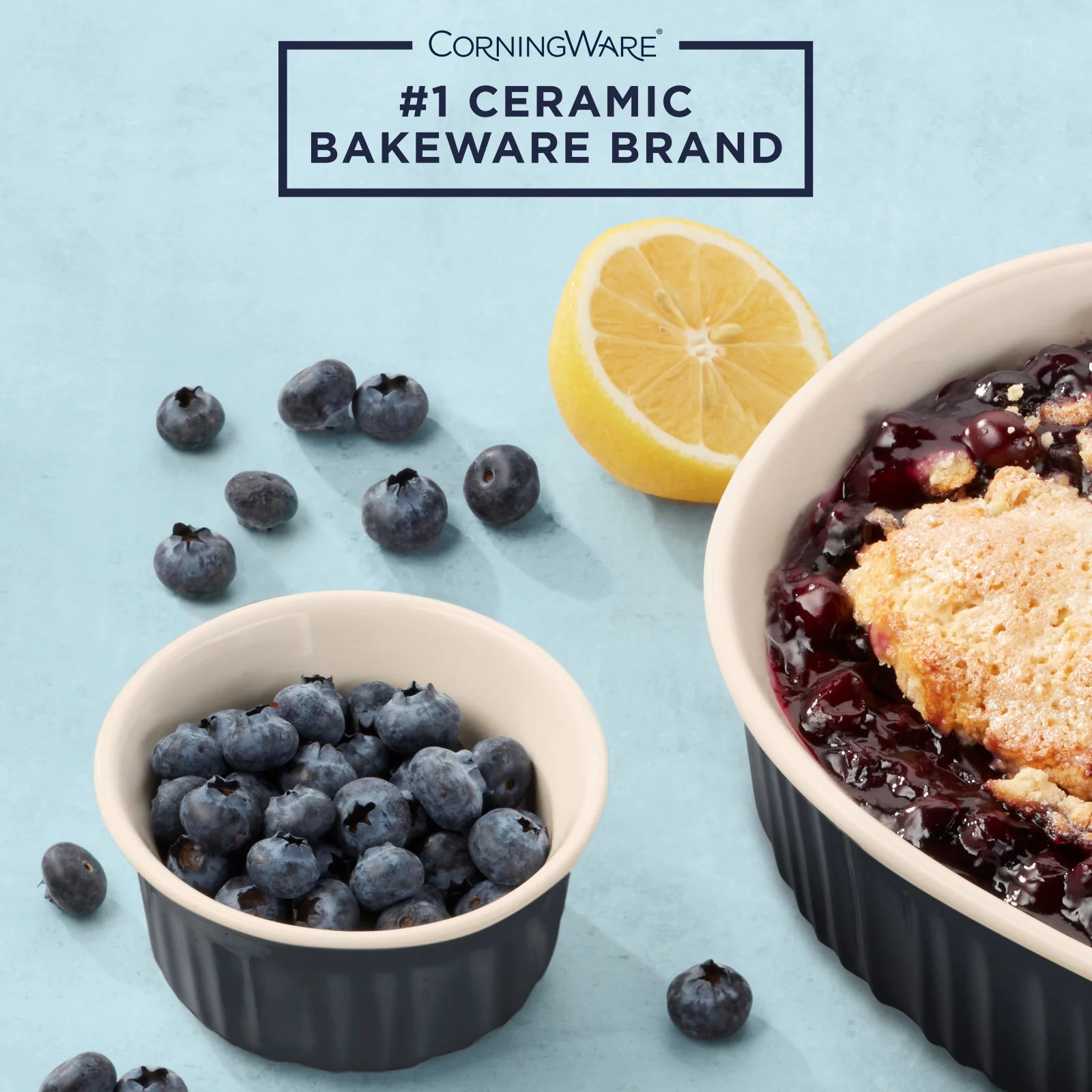 French Colors 12-piece Oval Bakeware Set, Navy - Image 2