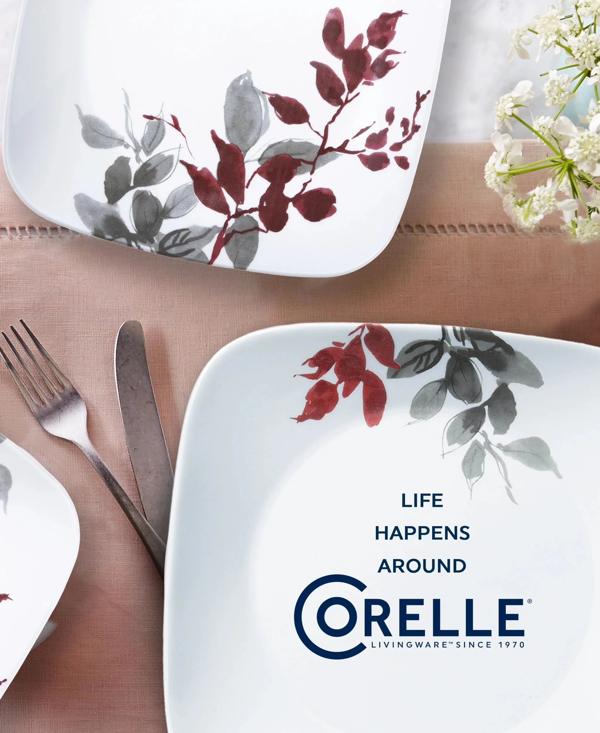 Kyoto Leaves 16-piece Dinnerware Set, Service for 4 - Image 3