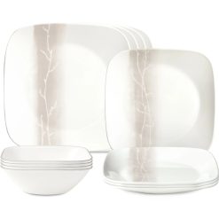Wandering Groves 12-piece Dinnerware Set, Service for 4