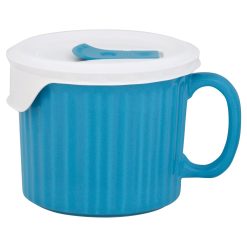 Alternative view of 20-ounce Light Blue Meal Mug? with Vented Lid