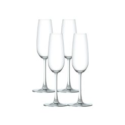 Matera Champagne Flutes (4-Pieces), 7-ounce, dishwasher safe