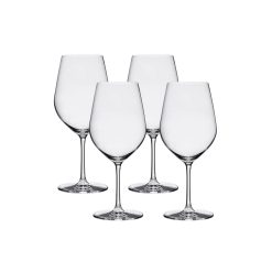 Tokyo Temptation Bordeaux Glasses (4-Pieces), 21-ounce, Dishwasher Safe, Lead-free Crystalline