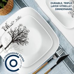 Alternative view of Timber Shadows 18-piece Dinnerware Set, Service for 6