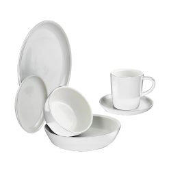 6-piece Powder Dinnerware Set , Service for 1