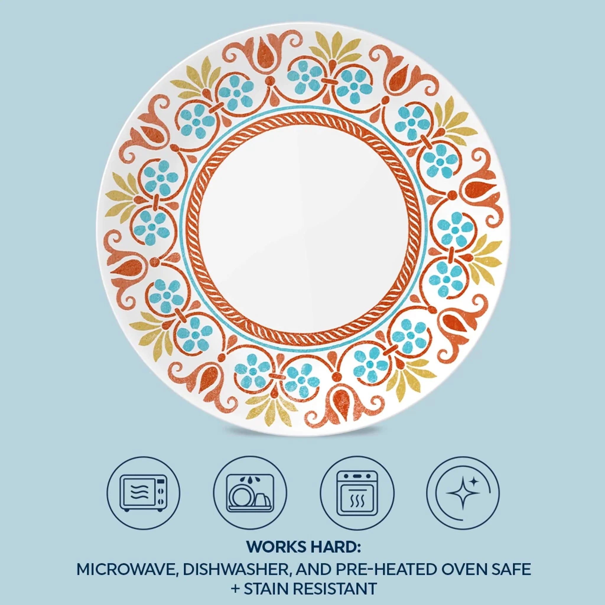 Global Collection Terracotta Dreams 10.25 Dinner Plate - Image 2