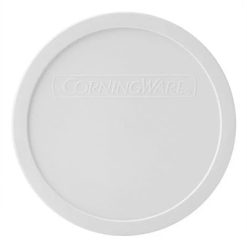 French White Plastic Lid for 1.5-quart Round Baking Dish