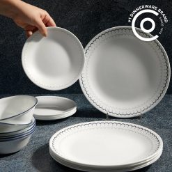 Alternative view of Caspian Lace 66-piece Dinnerware Set, Service for 12