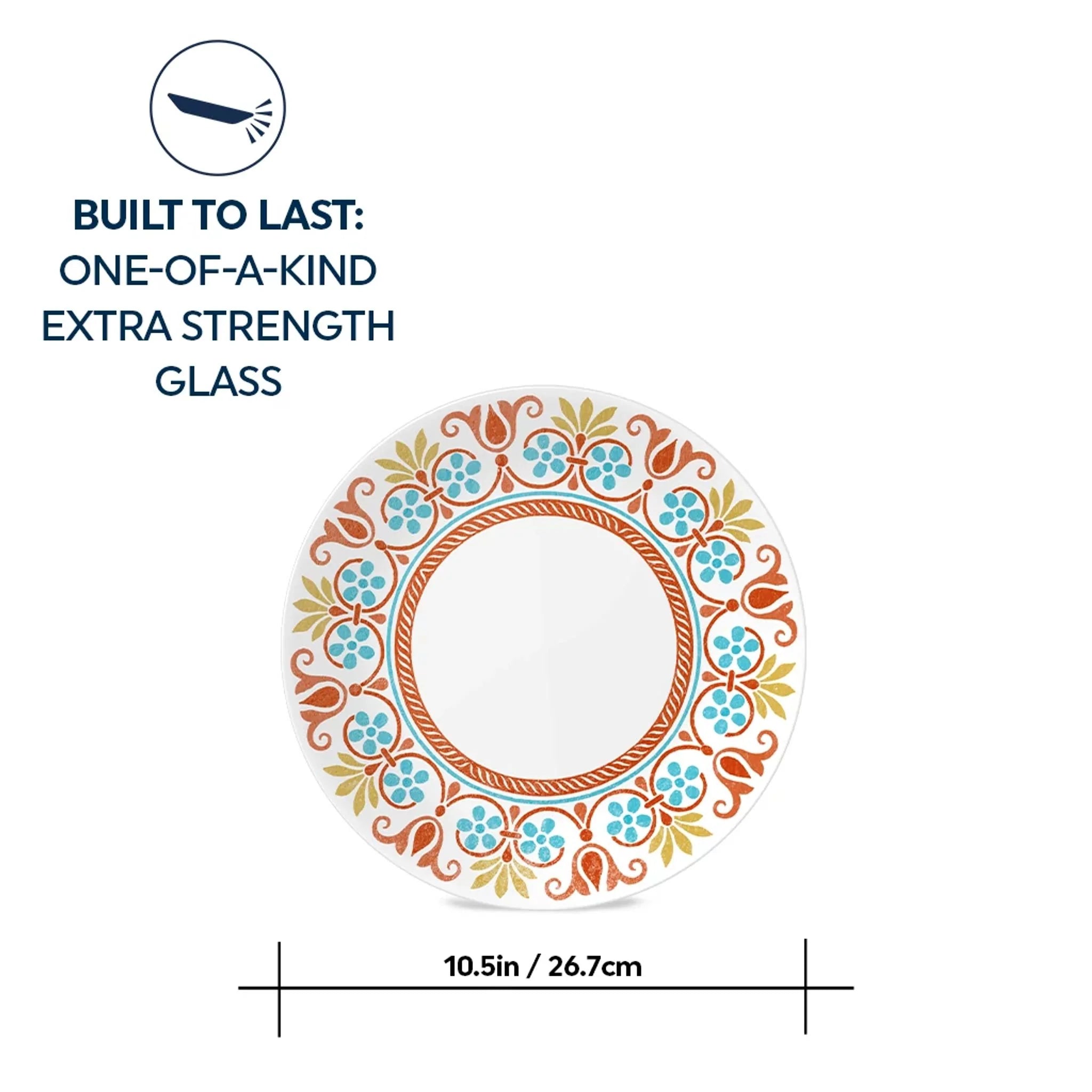 Global Collection Terracotta Dreams 10.25 Dinner Plate - Image 3