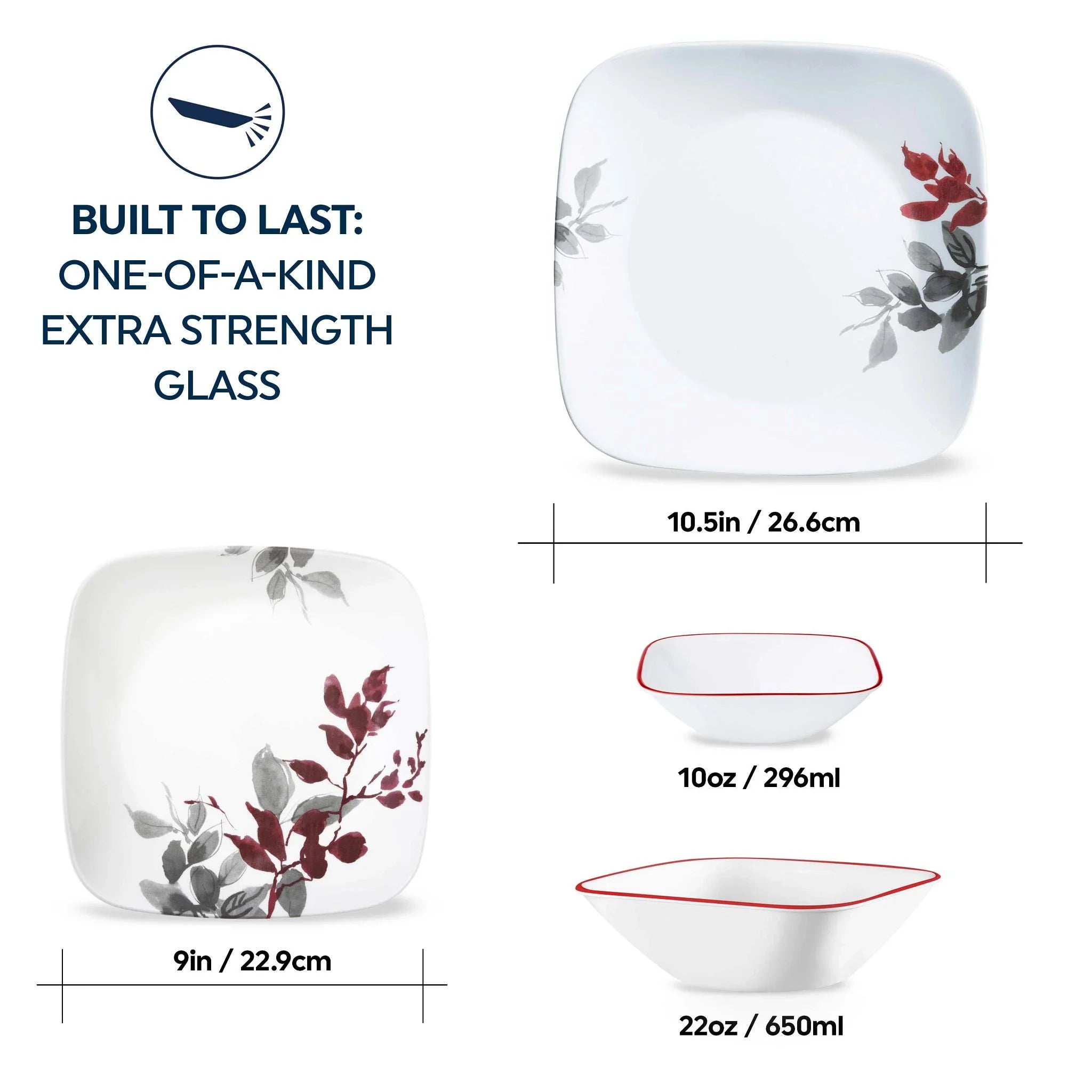 Kyoto Leaves 16-piece Dinnerware Set, Service for 4 - Image 7