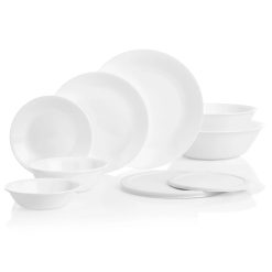 Winter Frost White 78-piece Dinnerware Set, Service for 12
