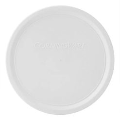 French White Plastic Lid for 24-ounce Round Baking Dish