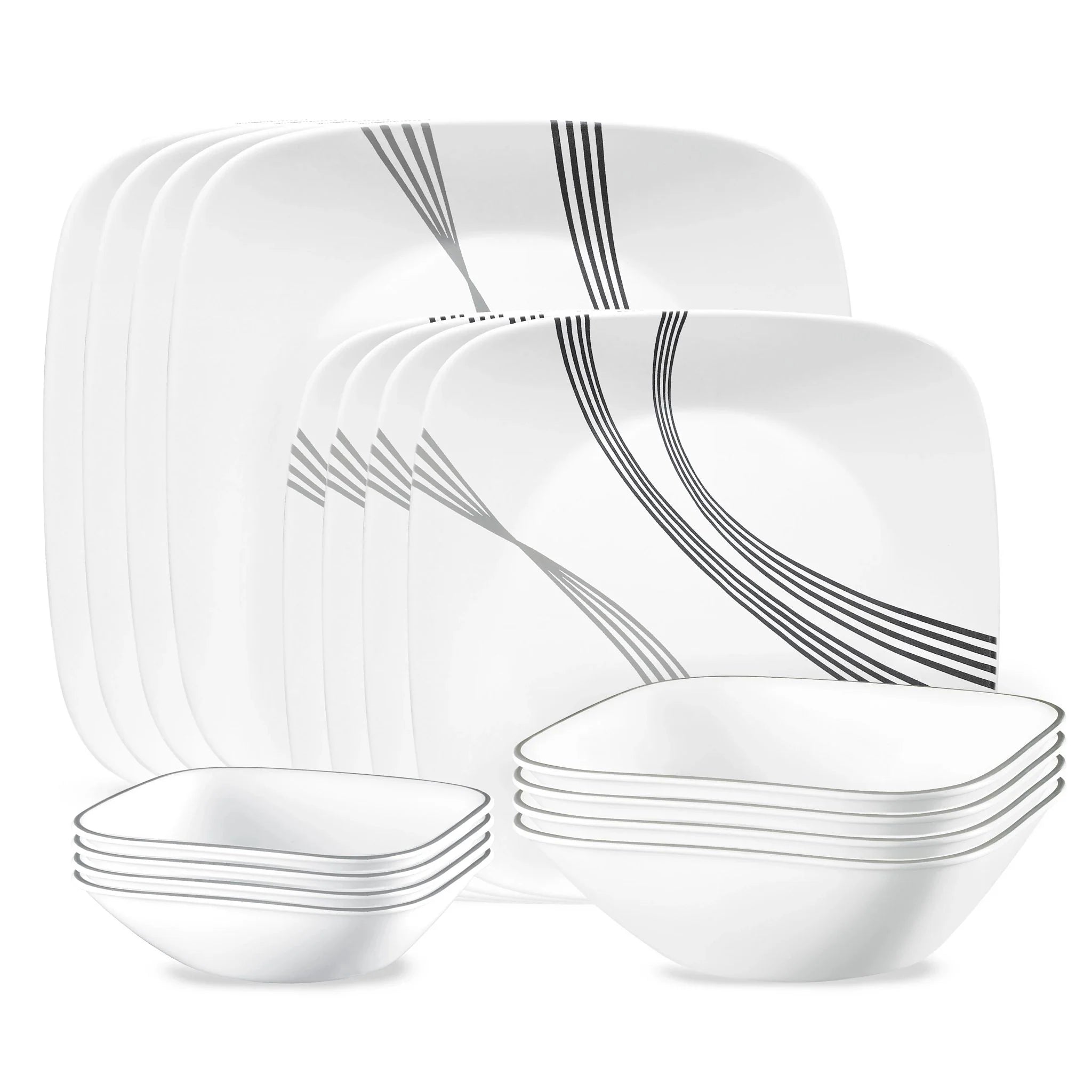 Urban Arc 16-piece Dinnerware Set, Service for 4