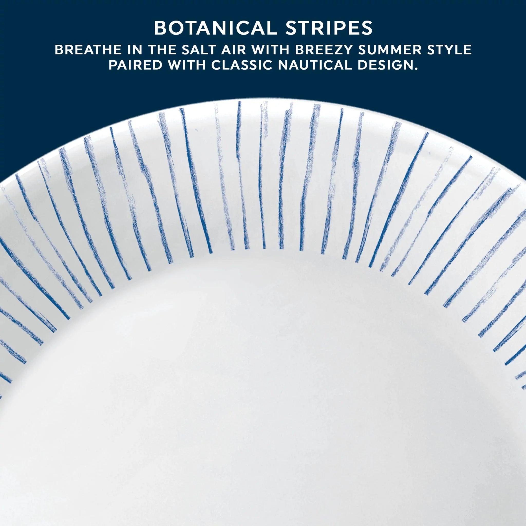 Botanical Stripes 10.25 Dinner Plate - Image 2