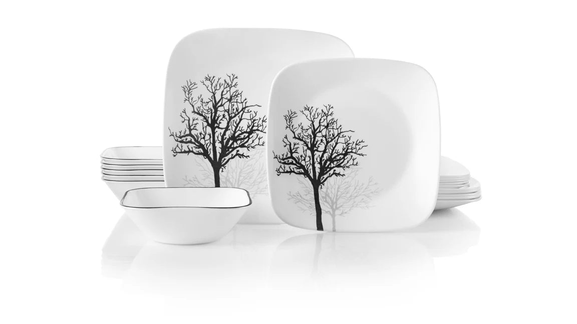 Timber Shadows 18-piece Dinnerware Set, Service for 6